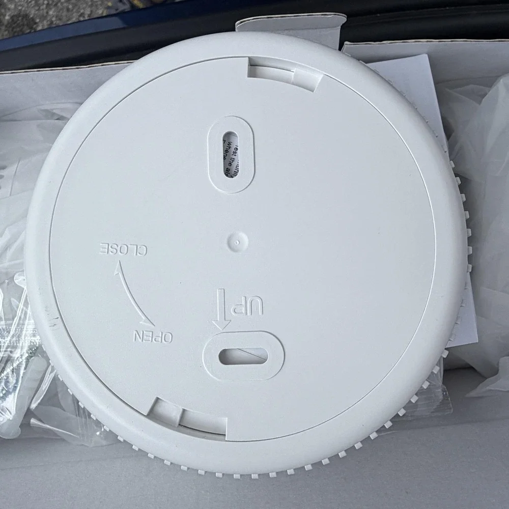 Battery Powered Smoke & CO Alarm 6 Pack White LCD Display Electrochemical Sensor